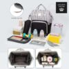 Lequeen Diamond 7TH Edition Soft Waterproof Original mommy bag - الجيل السابع الدايموند من ليكوين - Image 4