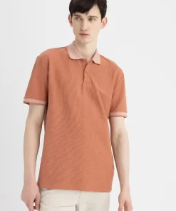 Defacto Regular Fit Polo T-Shirt Rust Orange 11 Rust Orange Polo T-Shirt by Defacto
