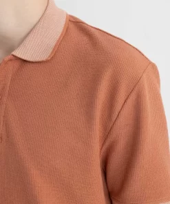 Defacto Regular Fit Polo T-Shirt Rust Orange 12 Rust Orange Polo T-Shirt by Defacto