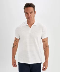 White Polo T-Shirt by Defacto