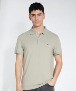American Eagle Men's Slim Fit Polo Shirt Khaki
