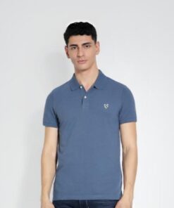 American Eagle Men's Slim Fit Polo Shirt Blue